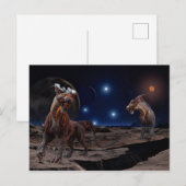 宇宙の生物 惑星 怖い ポストカード (正面/裏面)