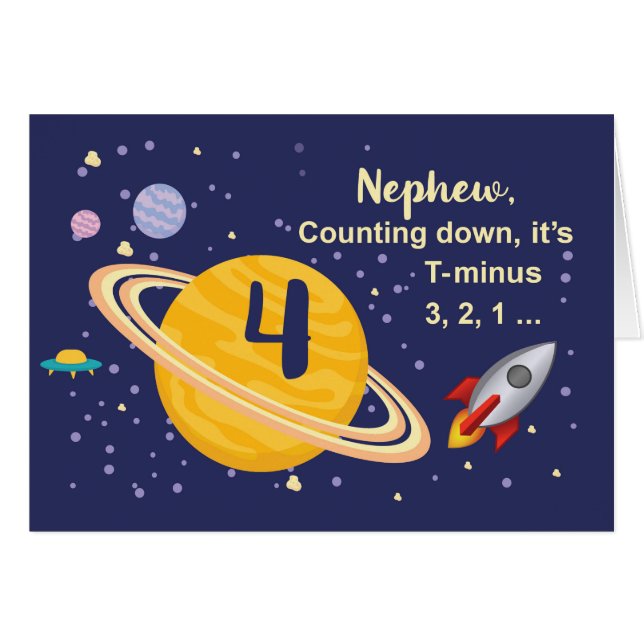 宇宙の甥の4番目の誕生日の惑星 (正面横)