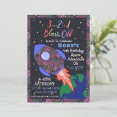 宇宙の男の子の誕生日招待状 招待状 (スタンド正面)