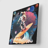 宇宙の発見 スクエア壁時計 (傾斜)