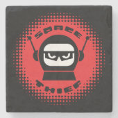 宇宙の盗人のロゴの石造りのコースター ストーンコースター (正面)