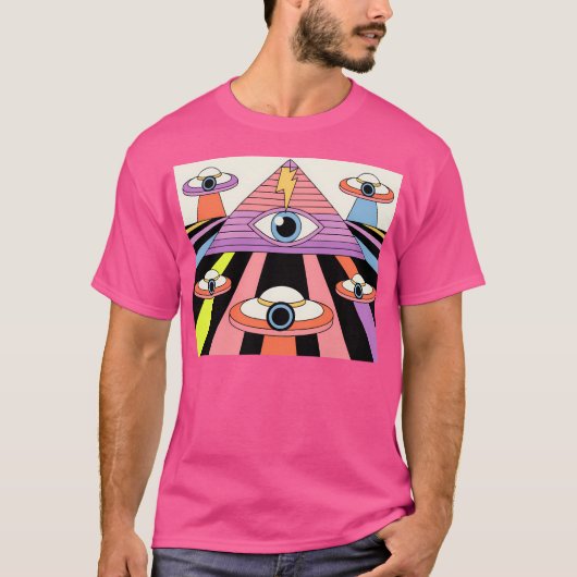 宇宙の目のUfoウォッチャー Tシャツ (正面)
