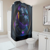 宇宙の目ピットブル04a シャワーカーテン (インサイチュ)