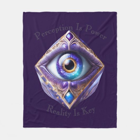 宇宙の目08a フリースブランケット (正面)