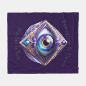 宇宙の目08a フリースブランケット (正面(横))