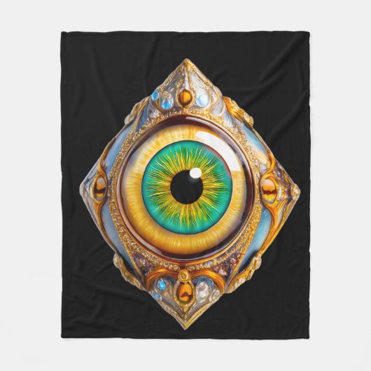 宇宙の目10 フリースブランケット (正面)