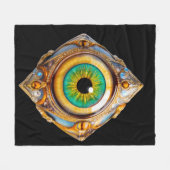 宇宙の目10 フリースブランケット (正面(横))