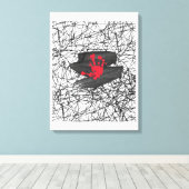 宇宙の真空の中でのみ キャンバスプリント (インサイチュ (ウッドフロア))