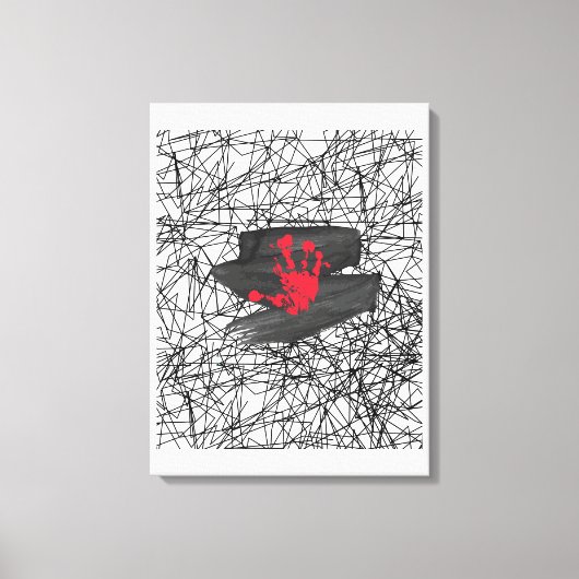 宇宙の真空の中でのみ キャンバスプリント (正面)