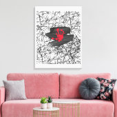 宇宙の真空の中でのみ キャンバスプリント (インサイチュ (リビング))