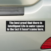 宇宙の知的生命体 バンパーステッカー (車上)