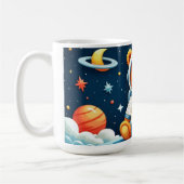 宇宙の磁器宇宙飛行士くま コーヒーマグカップ (左)