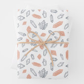 宇宙の神秘的な結晶 ラッピングペーパーシート (インサイチュ)