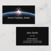 宇宙の神聖な十字の軽い葬儀場の名刺 名刺 (正面/裏面)