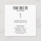 *~*宇宙の神聖な天アステカ界のシャーマン スクエア名刺 (裏面)