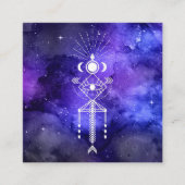 *~*宇宙の神聖な天アステカ界のシャーマン スクエア名刺 (正面)