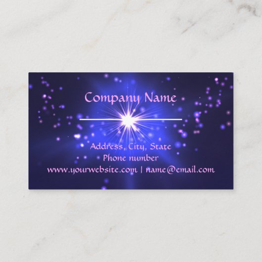 宇宙の禅紫水晶蓮花星 名刺 (裏面)