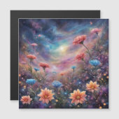 宇宙の空とファンタジー花 (正面/裏面)