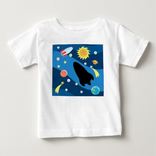 宇宙の空 ベビーTシャツ (正面)
