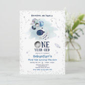 宇宙の第1誕生日パーティーロケット  招待状 (スタンド正面)