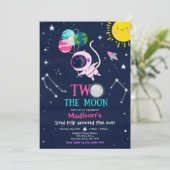 宇宙の第2誕生日パーティーロケット 招待状 (スタンド正面)