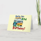 宇宙の第3回誕生日Tシャツとギフト カード (正面)