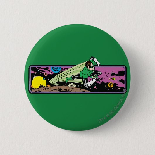 宇宙の緑のランタン 缶バッジ (正面)