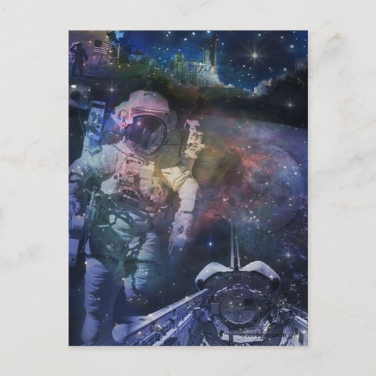 宇宙の美しいを探る ポストカード (正面)