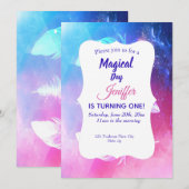 宇宙の美しい羽根 招待状 (正面/裏面)