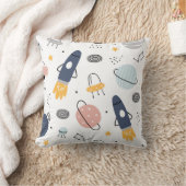 宇宙の背子供へ景と星のシーム クッション (ブランケット)