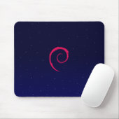 宇宙の背景とのDebian マウスパッド (マウス)