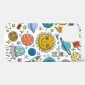 宇宙の背景。システムの惑太陽の星。ロック Case-Mate iPhoneケース (裏面 (横))