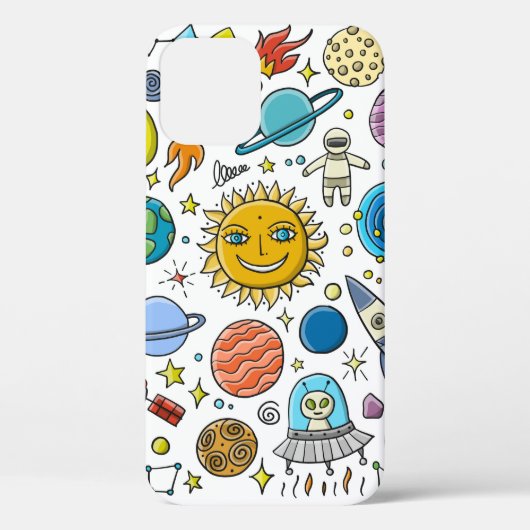宇宙の背景。システムの惑太陽の星。ロック Case-Mate iPhoneケース (裏面)