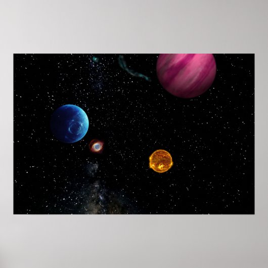 宇宙の背景 ポスター (正面)