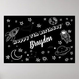 宇宙の背景 宇宙からやってきたパーティーの看板 ポスター