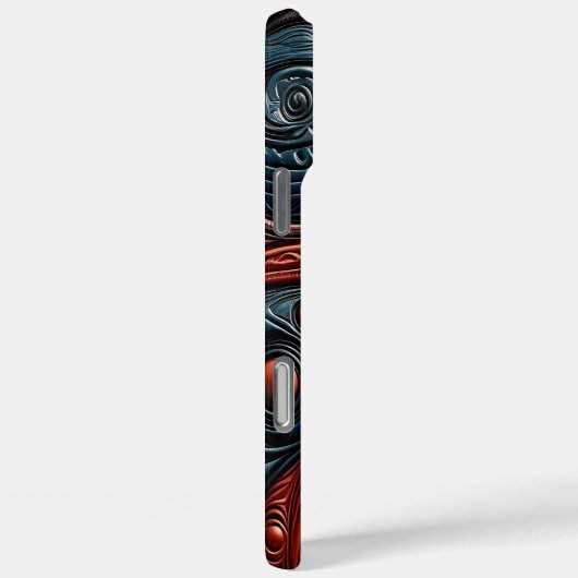 宇宙の色の複雑鮮やかなエイリアンデザイン Case-Mate iPhoneケース (裏面 / 右)