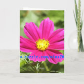 宇宙の花のバースデー・カード カード (裏面)