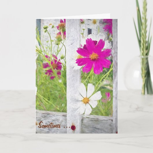 宇宙の花園ありがとう サンキューカード (正面)