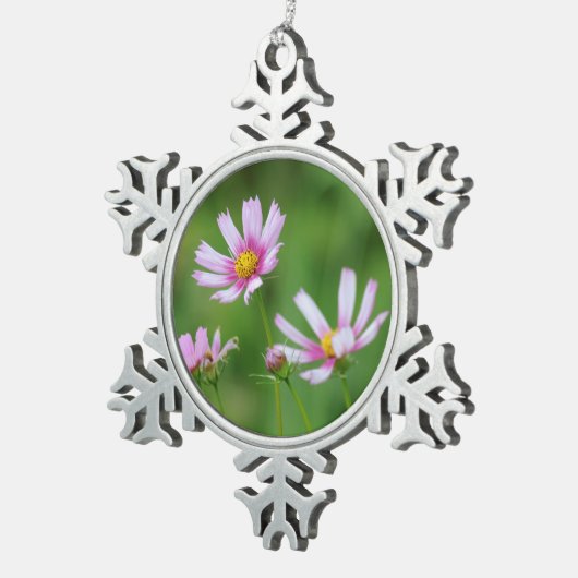 宇宙の花 スノーフレークピューターオーナメント (右)