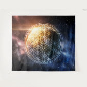 宇宙の花 タペストリー (正面(横))