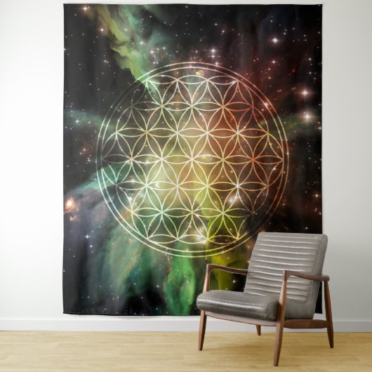 宇宙の花 タペストリー (インサイチュ)
