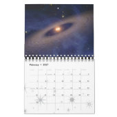宇宙の芸術の天文学の宇宙カレンダー2019年 カレンダー (2月 2027)