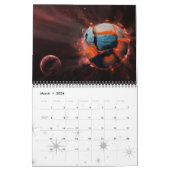 宇宙の芸術 カレンダー (3月 2026)