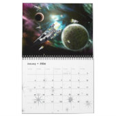 宇宙の芸術 カレンダー (1月 2026)