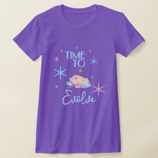 宇宙の蓮の進化Tシャツ Tシャツ (レイダウン)