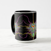 宇宙の虫のフラクタルのマグII マグカップ (正面左)