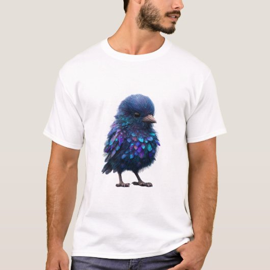 宇宙の虹色の星雲 初々しい男性 Tシャツ (正面)