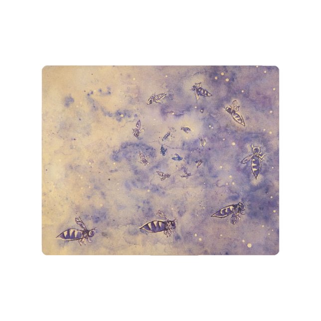 宇宙の蜂の金属の壁の芸術 メタルプリント (正面)