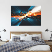 宇宙の融合 キャンバスプリント (インサイチュ (寝室))