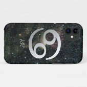 宇宙の蟹座の(占星術の)十二宮図の星の印 Case-Mate iPhoneケース (裏面(横))